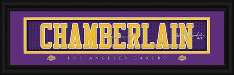 Prints Charming Los Angeles Lakers Wilt Chamberlain Signature Print 8"x24" Fan Gear NBA Los Angeles Lakers