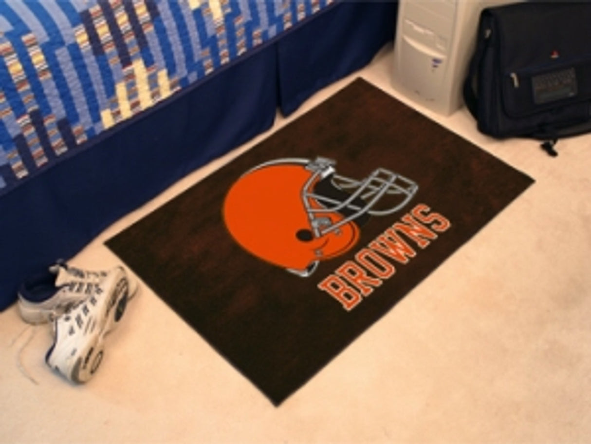 Fanmats Cleveland Browns Starter Style Helmet Design Rug Fan Gear NFL Cleveland Browns