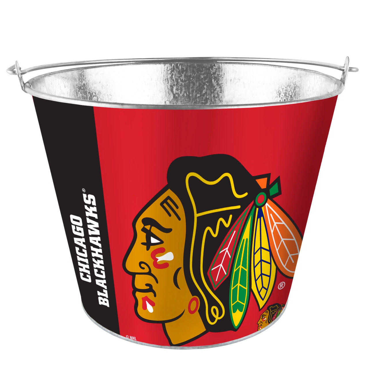 BOELTER Chicago Blackhawks 5 Quart Hype Design Bucket Fan Gear NHL Chicago Blackhawks