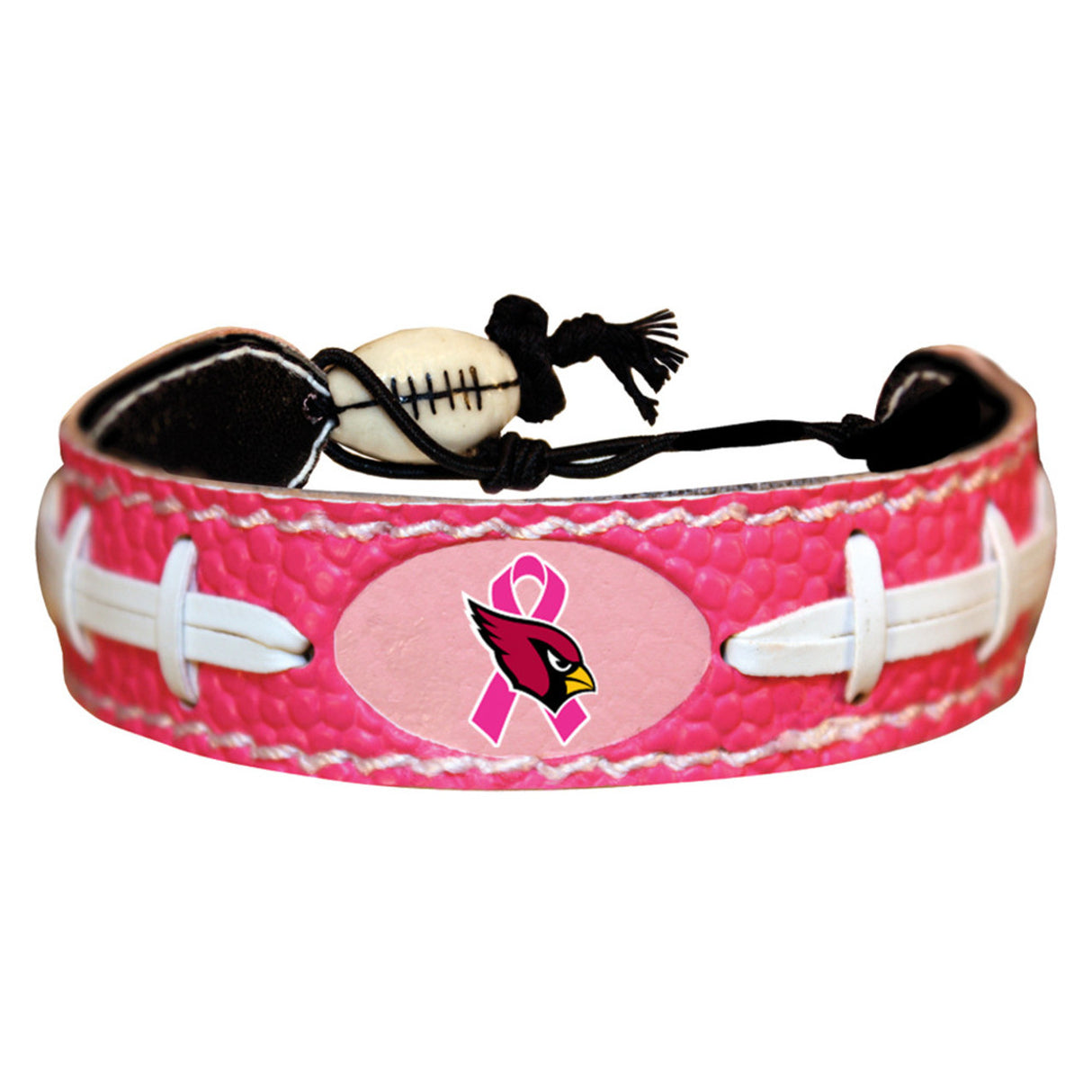Gamewear Arizona Cardinals Pink Ribbon Breast Cancer Awareness Football Bracelet Fan Gear NFL Arizona Cardinals