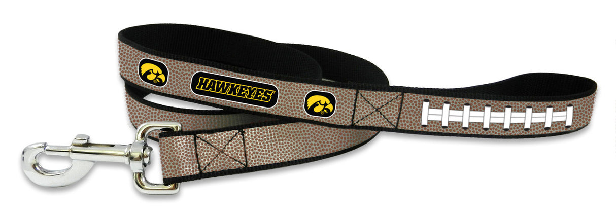 Gamewear Iowa Hawkeyes Reflective Football Pet Leash Size Small Fan Gear NCAA Iowa Hawkeyes