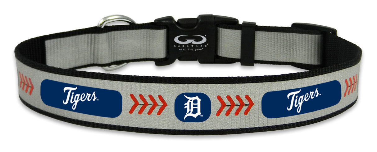 Gamewear Detroit Tigers Reflective Baseball Pet Collar Size Medium Fan Gear MLB Detroit Tigers