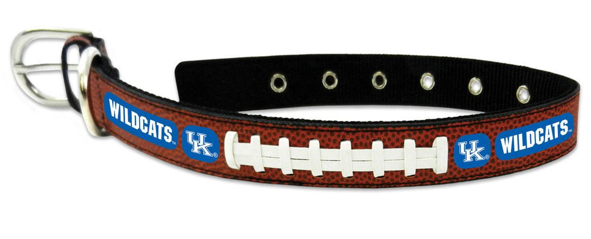 Gamewear Kentucky Wildcats Leather Classic Football Pet Collar Size Large Fan Gear NCAA Kentucky Wildcats