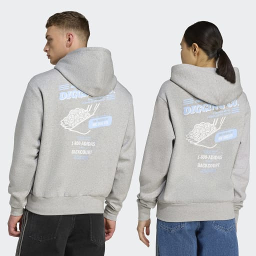 adidas Unisex Volleyball Fun Graphic Hoodie Mens Apparel Sweatshirts & Fleece
