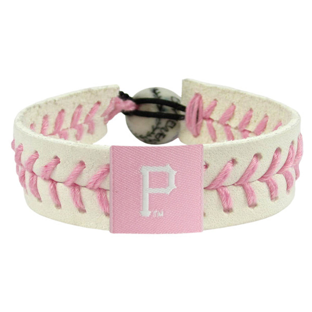 Gamewear Pittsburgh Pirates Pink Baseball Bracelet Fan Gear MLB Pittsburgh Pirates