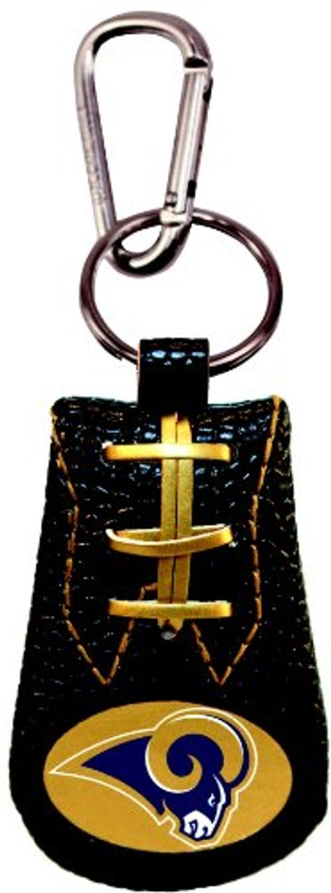 Gamewear Los Angeles Rams Team Color Football Throwback Logo Keychain Fan Gear NFL Los Angeles Rams