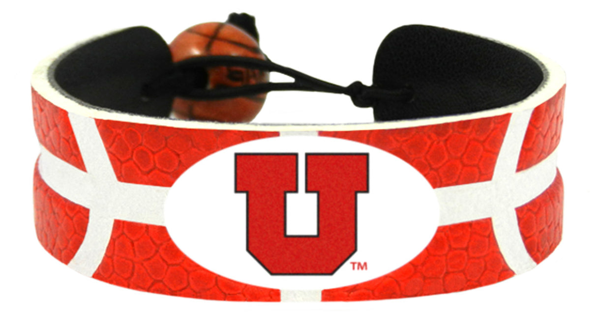 Gamewear Utah Utes Team Color Basketball Bracelet Fan Gear NCAA Utah Utes