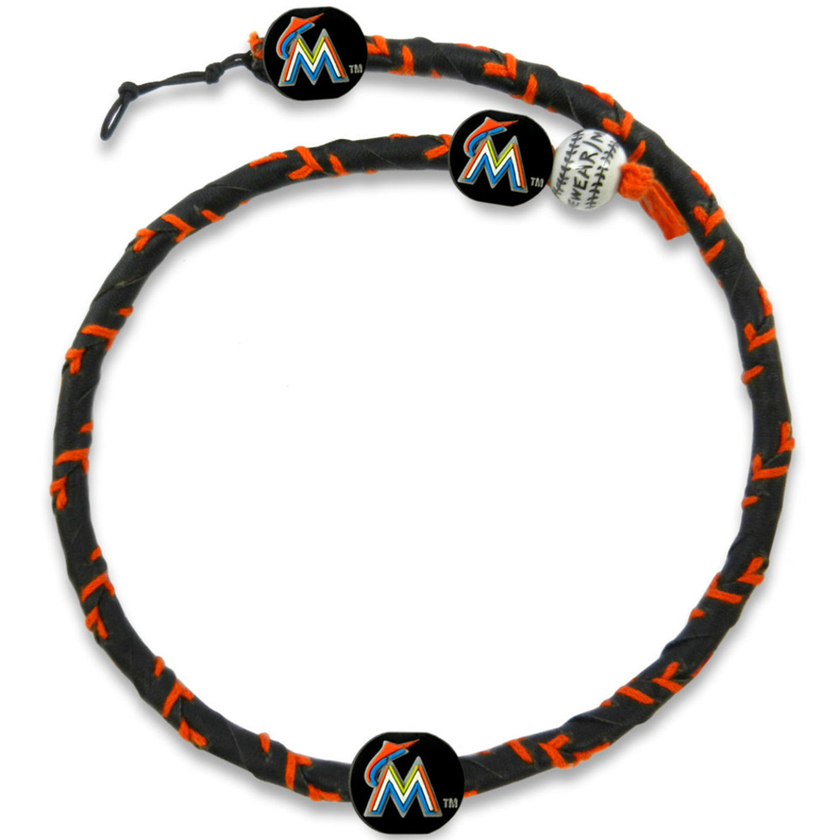 Gamewear Miami Marlins Frozen Rope Team Color Baseball Necklace Fan Gear MLB Miami Marlins