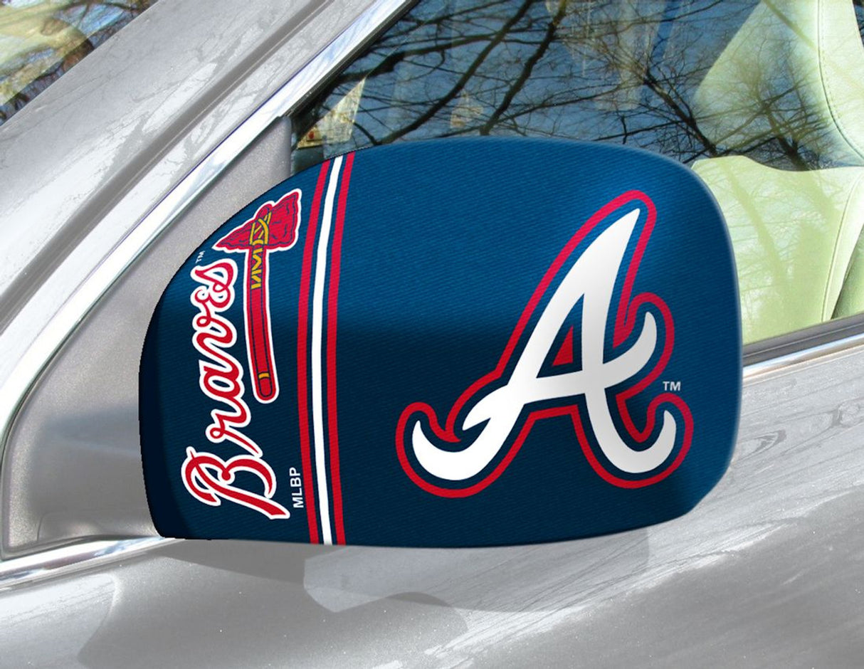 Fanmats Atlanta Braves Mirror Cover Small Fan Gear MLB Atlanta Braves