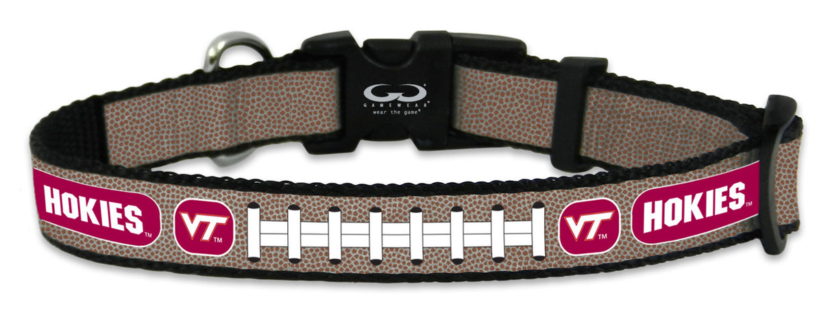 Gamewear Virginia Tech Hokies Reflective Football Pet Collar Toy Fan Gear NCAA Virginia Tech Hokies