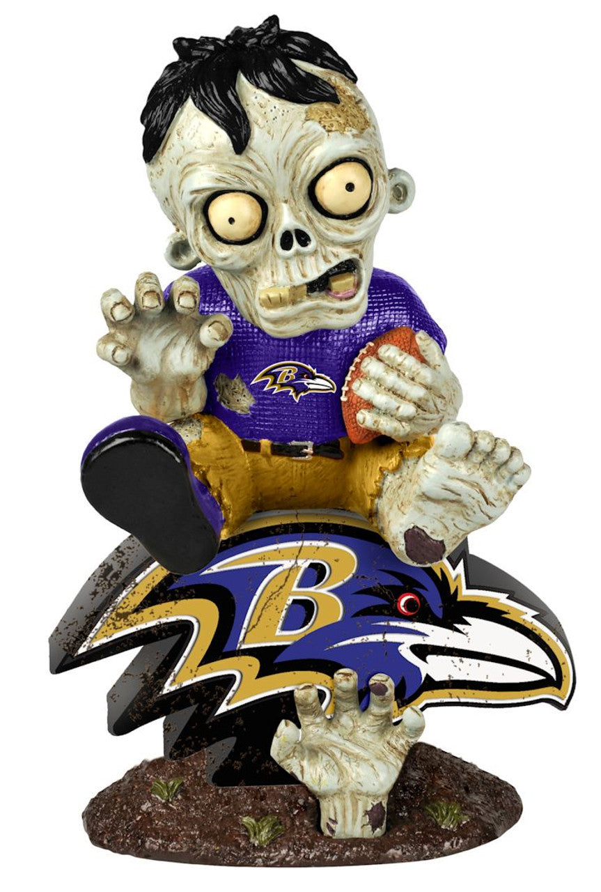 Forever Collectibles Baltimore Ravens Zombie On Logo Figurine Fan Gear NFL Baltimore Ravens