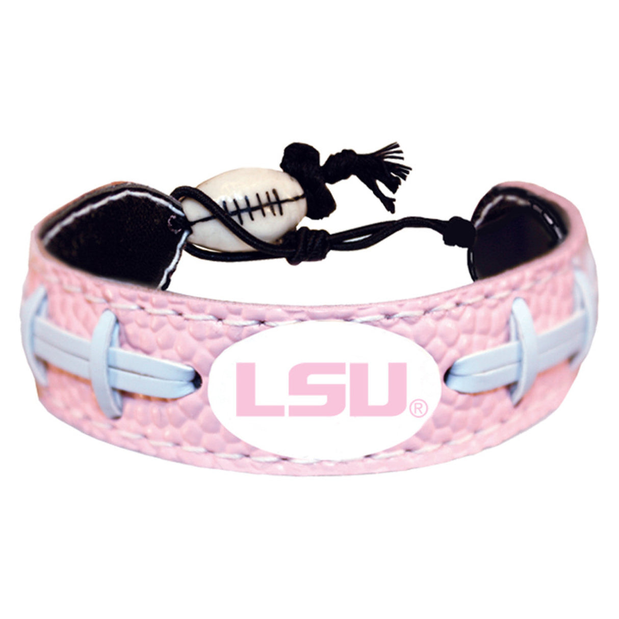 Gamewear LSU Tigers Classic Pink Football Bracelet Fan Gear NCAA LSU Tigers