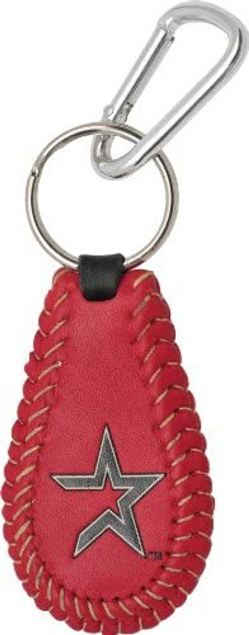 Gamewear Houston Astros Team Color Baseball Keychain Fan Gear MLB Houston Astros