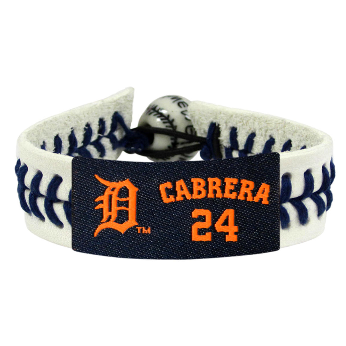 Gamewear Detroit Tigers Genuine Baseball Bracelet Miguel Cabrera Fan Gear MLB Detroit Tigers