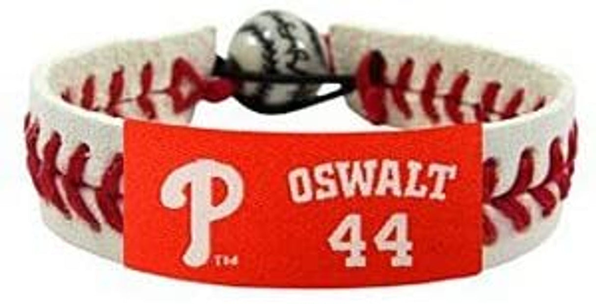 Gamewear Philadelphia Phillies Bracelet Classic Baseball Roy Oswalt Fan Gear MLB Philadelphia Phillies