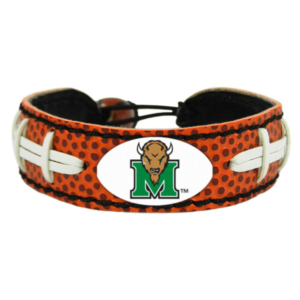 Gamewear Marshall Thundering Herd Classic Football Bracelet Fan Gear NCAA Marshall Thundering Herd