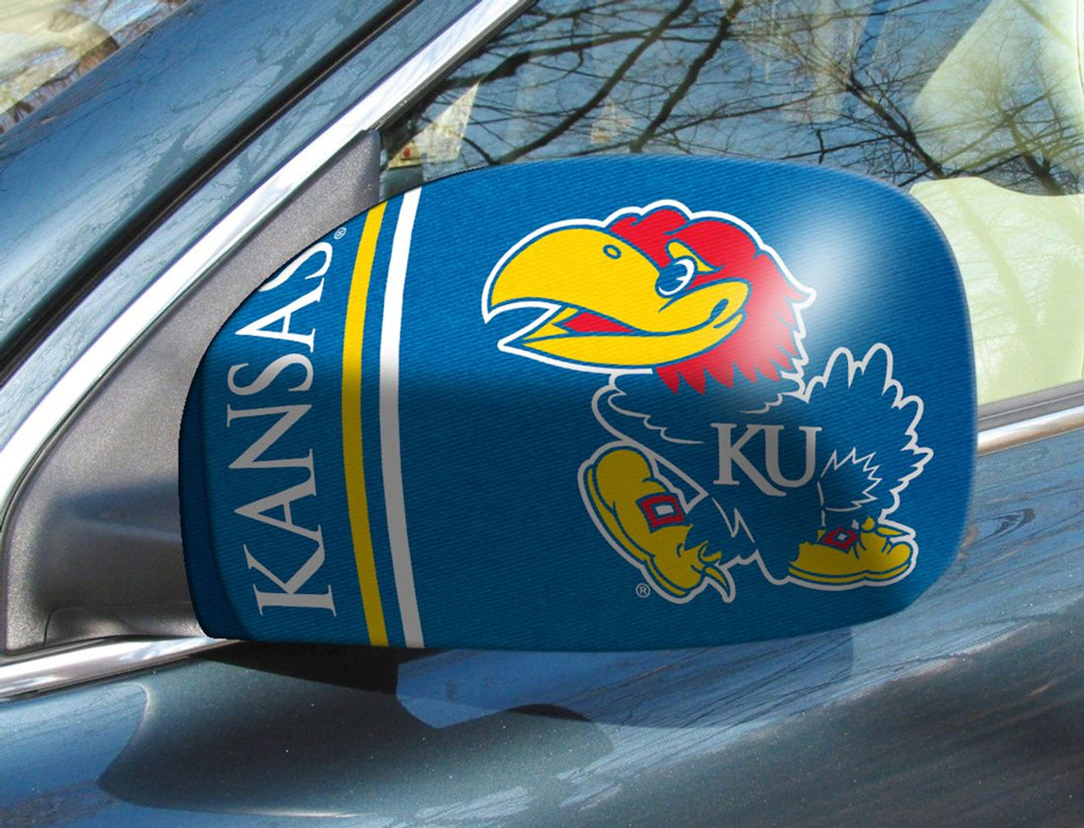 Fanmats Kansas Jayhawks Mirror Cover Small Fan Gear NCAA Kansas Jayhawks