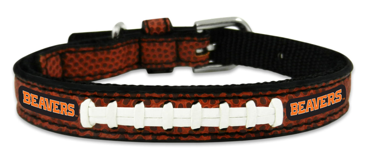 Gamewear Oregon State Beavers Classic Leather Football Pet Collar Toy Fan Gear NCAA Oregon State Beavers