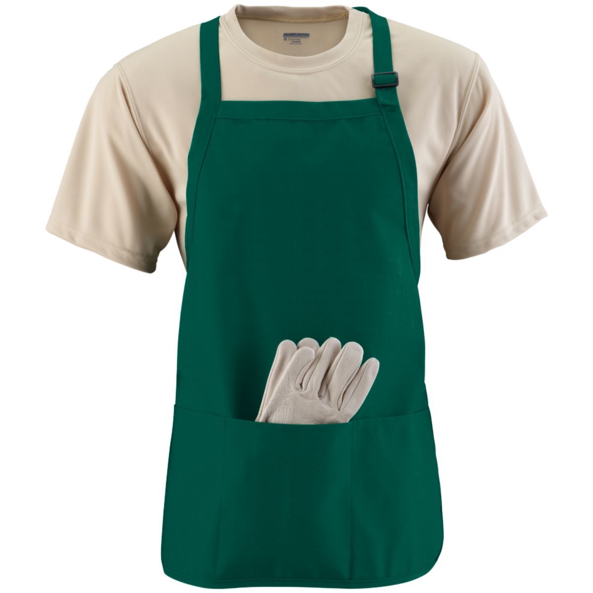 Augusta Medium Length Apron With Pouch Unisex Accessories Aprons