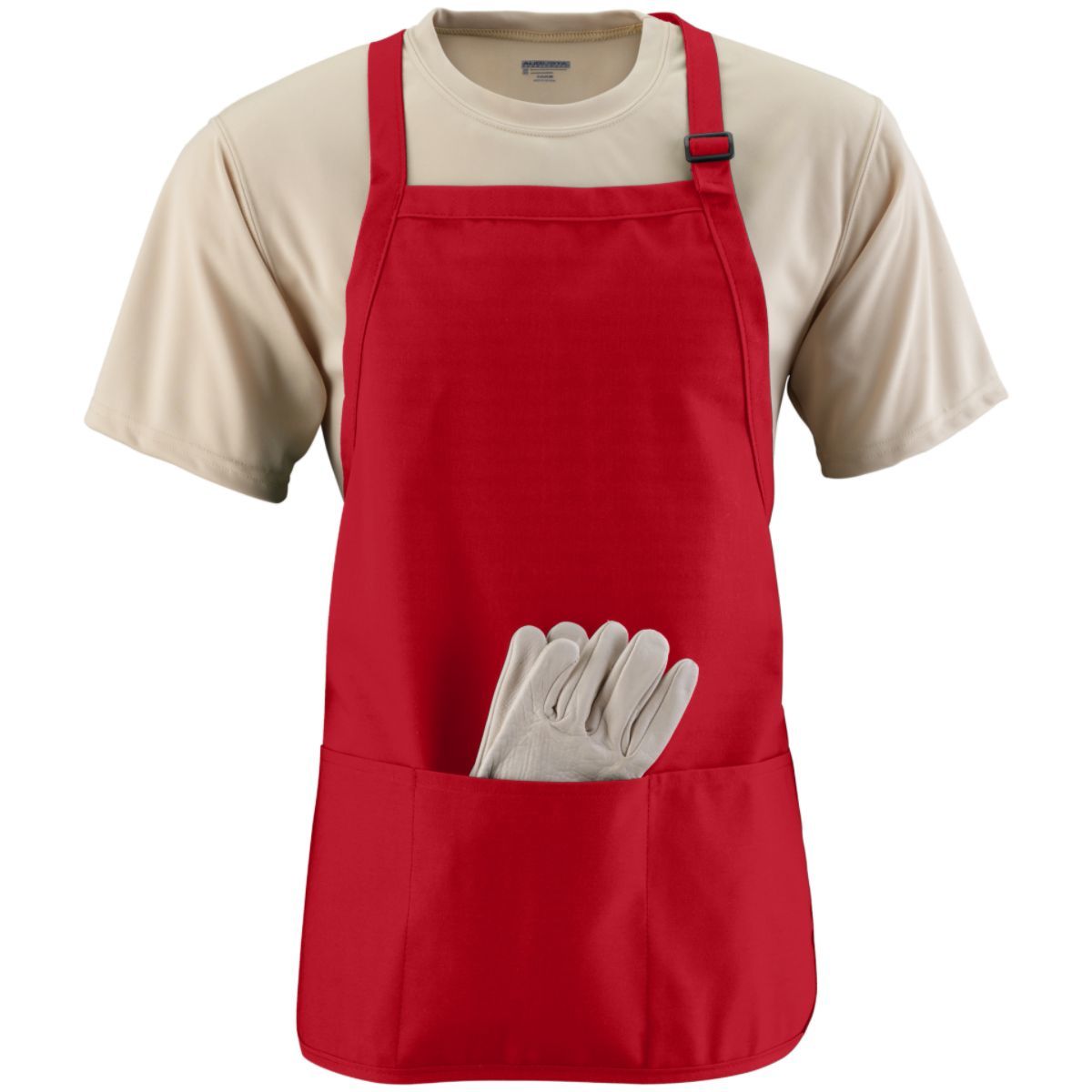 Augusta Medium Length Apron With Pouch Unisex Accessories Aprons