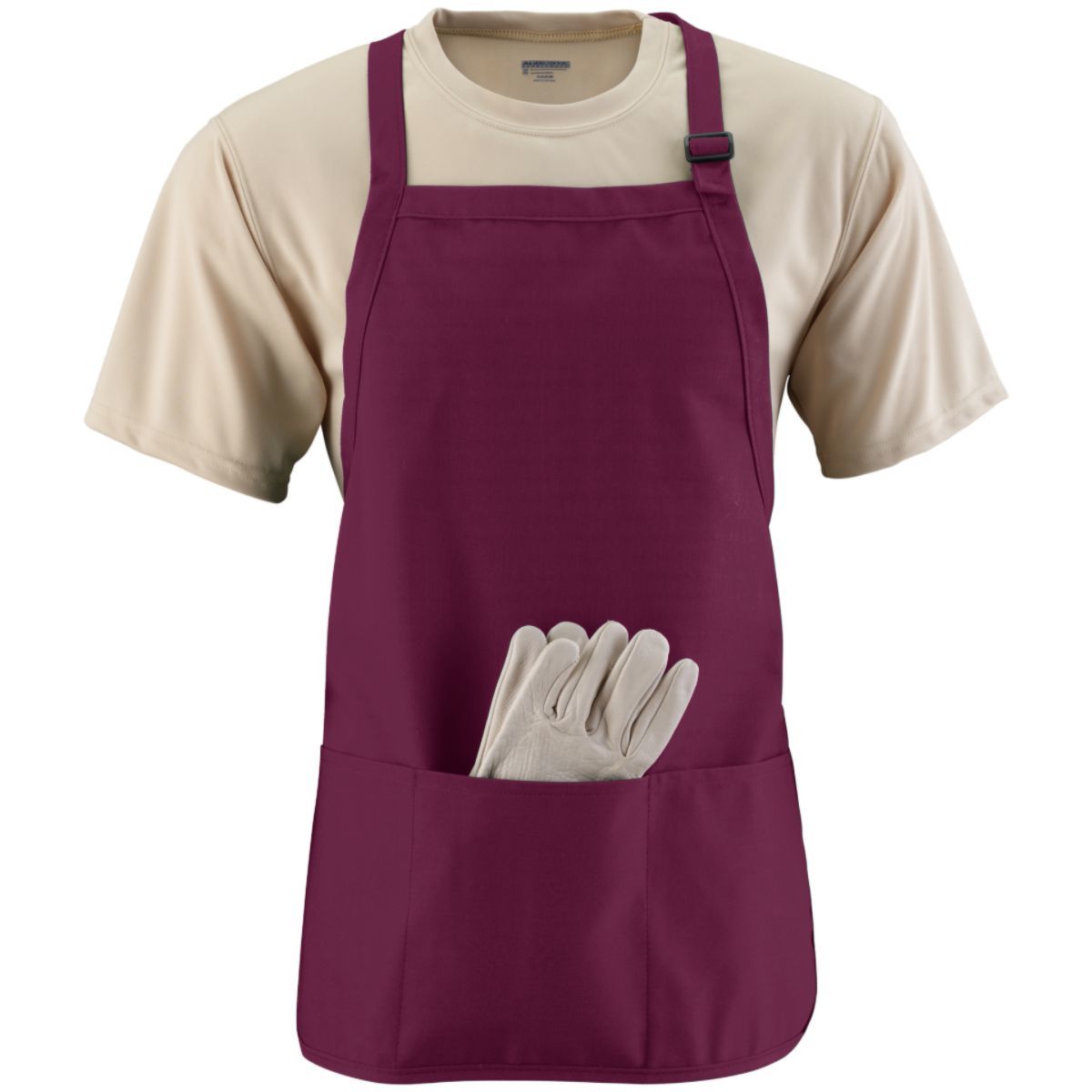 Augusta Medium Length Apron With Pouch Unisex Accessories Aprons
