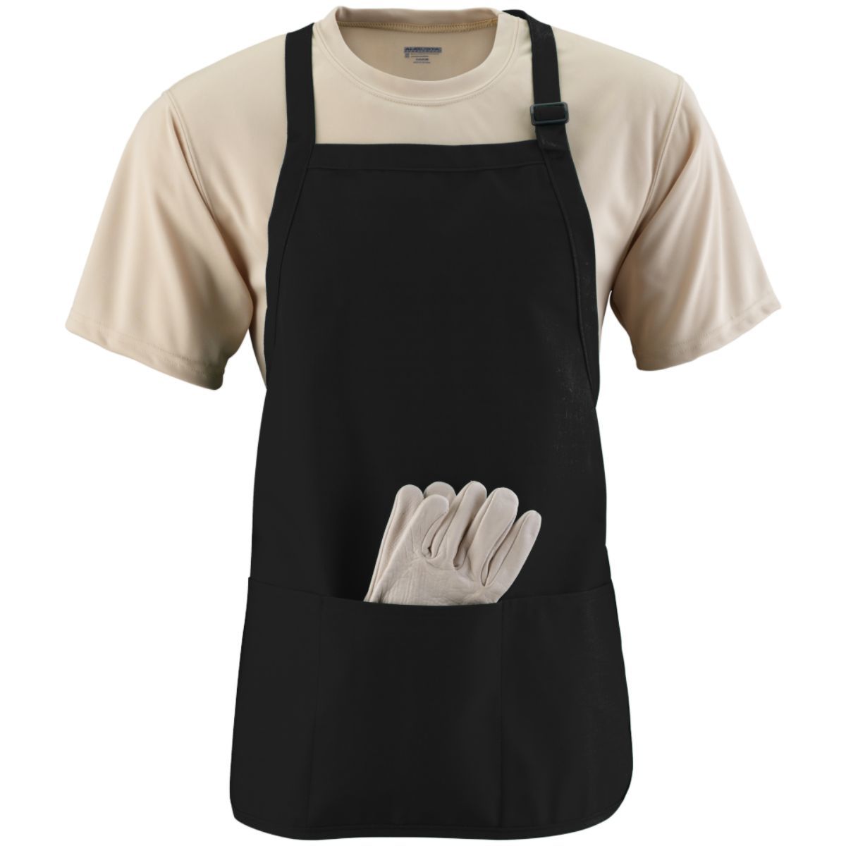Augusta Medium Length Apron With Pouch Unisex Accessories Aprons