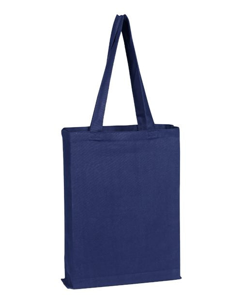 Q-Tees Canvas Gusset Promotional Tote Unisex Accessories Bags & Backpacks