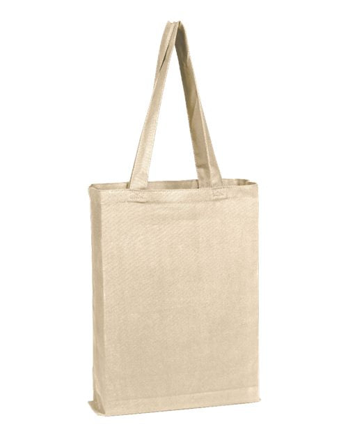Q-Tees Canvas Gusset Promotional Tote Unisex Accessories Bags & Backpacks