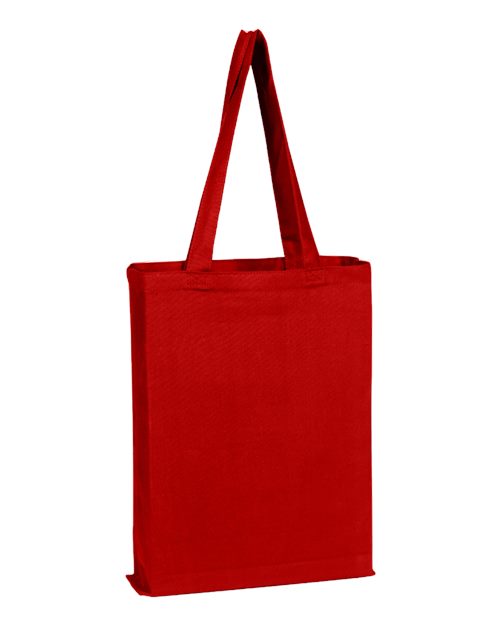 Q-Tees Canvas Gusset Promotional Tote Unisex Accessories Bags & Backpacks