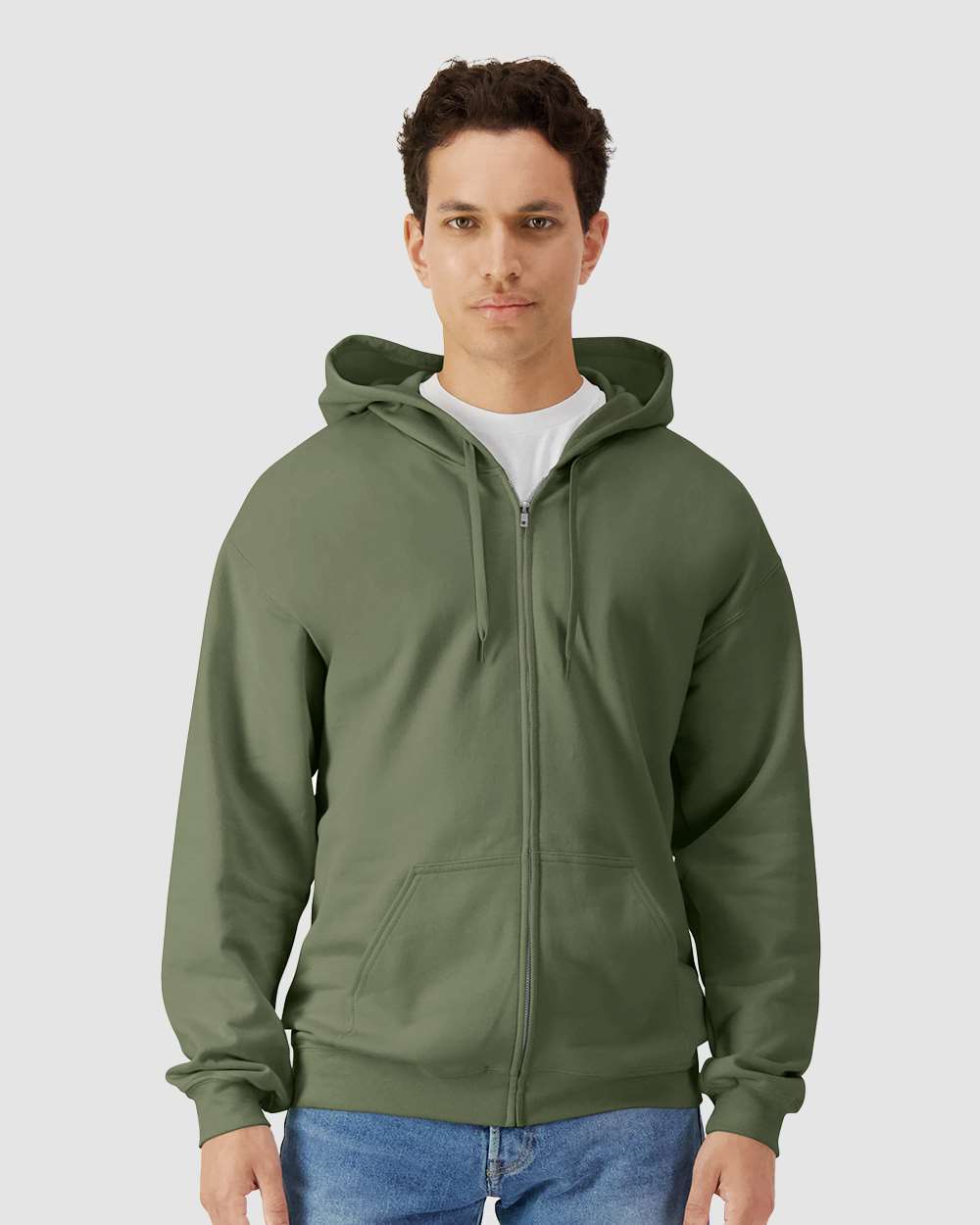 Gildan Men's Softstyle Midweight Fleece Full-Zip Hooded Sweatshirt SF600 Mens Apparel Sweatshirts & Fleece