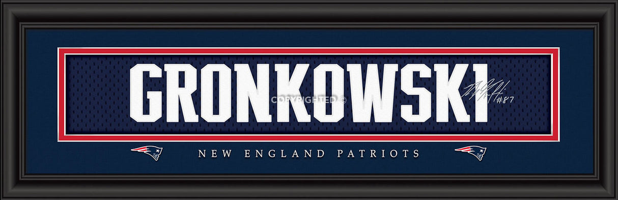 Prints Charming New England Patriots Rob Gronkowski Signature Print 8"x24" Fan Gear NFL New England Patriots