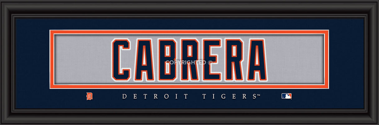 Prints Charming Detroit Tigers Miguel Cabrera Signature Print 8"x24" Fan Gear MLB Detroit Tigers