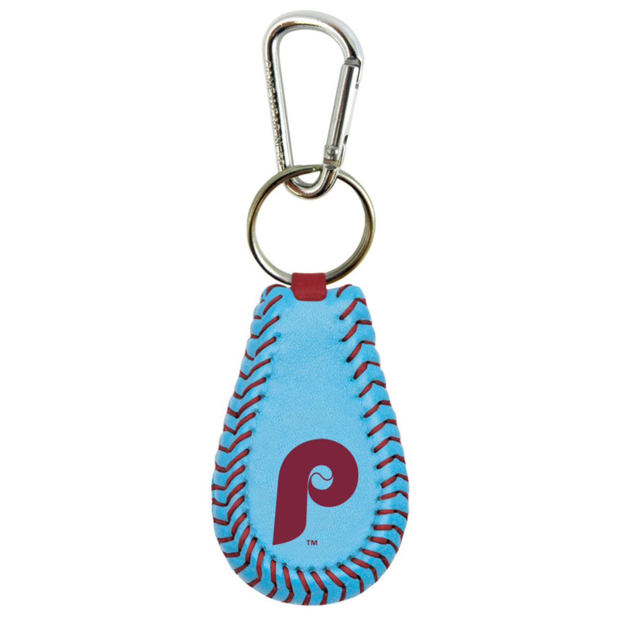 Gamewear Philadelphia Phillies Retro P Logo Team Color Baseball Keychain Fan Gear MLB Philadelphia Phillies