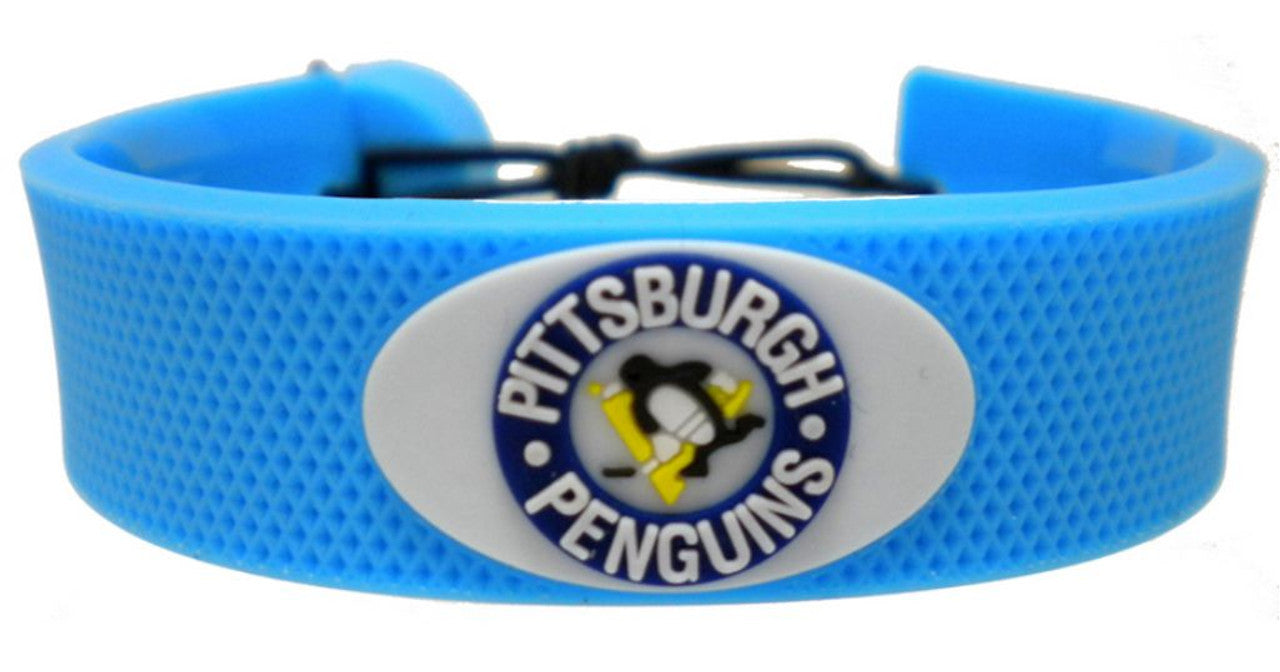 Gamewear Pittsburgh Penguins Team Color Hockey Bracelet Fan Gear NHL Pittsburgh Penguins