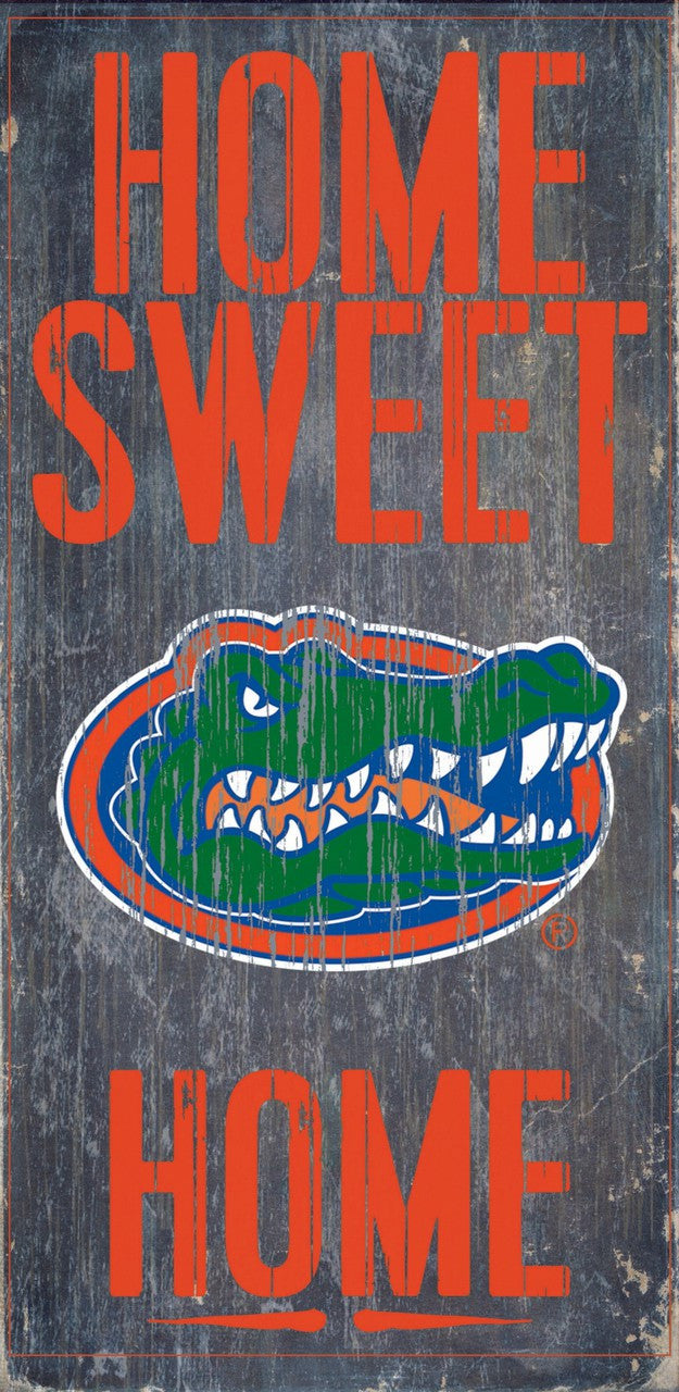 Fan Creations Florida Gators Home Sweet Home Wood Sign 6"x12" Fan Gear NCAA Florida Gators