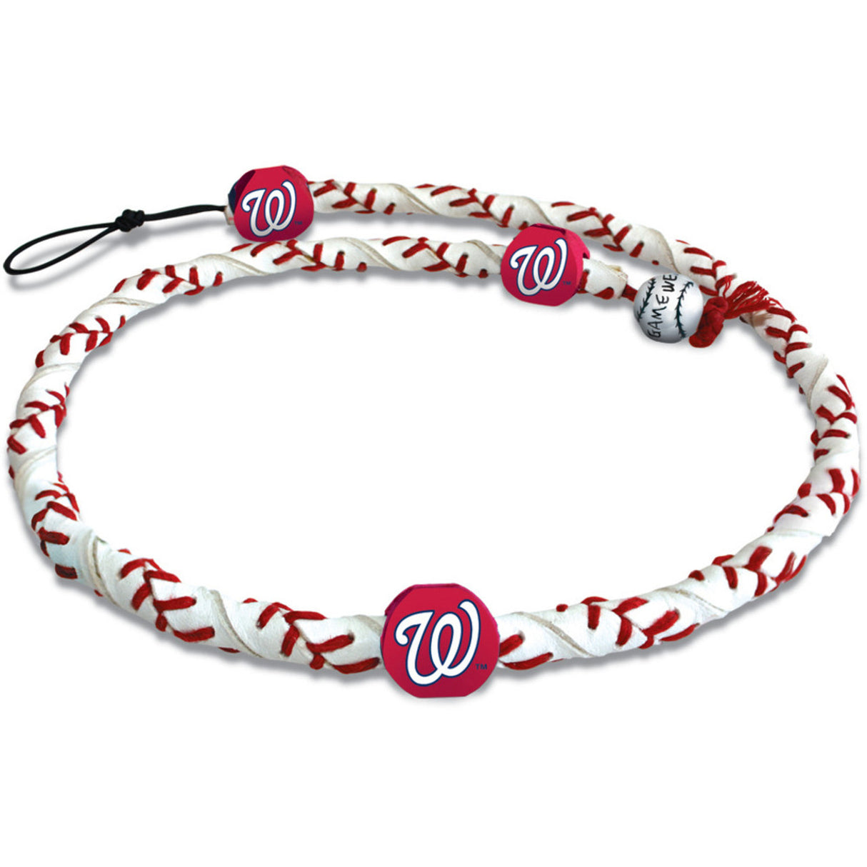 Gamewear Washington Nationals Frozen Rope Classic Baseball Necklace Fan Gear MLB Washington Nationals