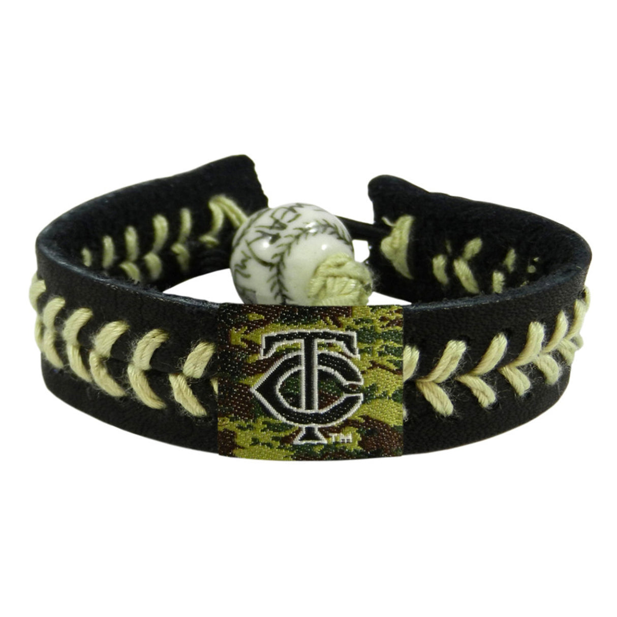 Gamewear Minnesota Twins Camo Baseball Bracelet Fan Gear MLB Minnesota Twins