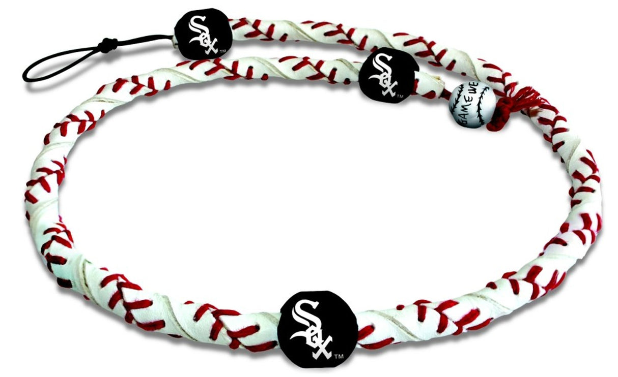 Gamewear Chicago White Sox Frozen Rope Baseball Necklace Fan Gear MLB Chicago White Sox