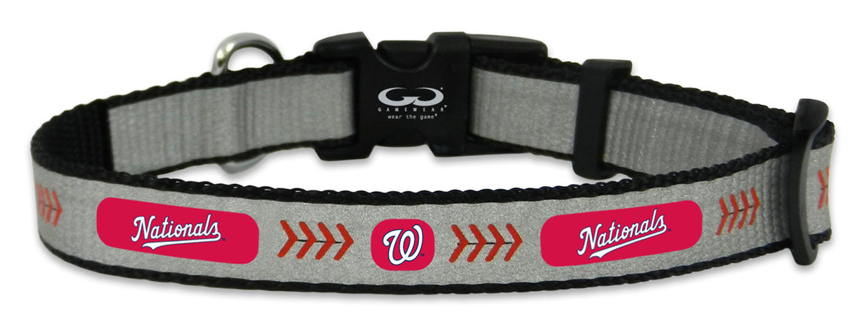 Gamewear Washington Nationals Reflective Baseball Pet Collar Size Small Fan Gear MLB Washington Nationals