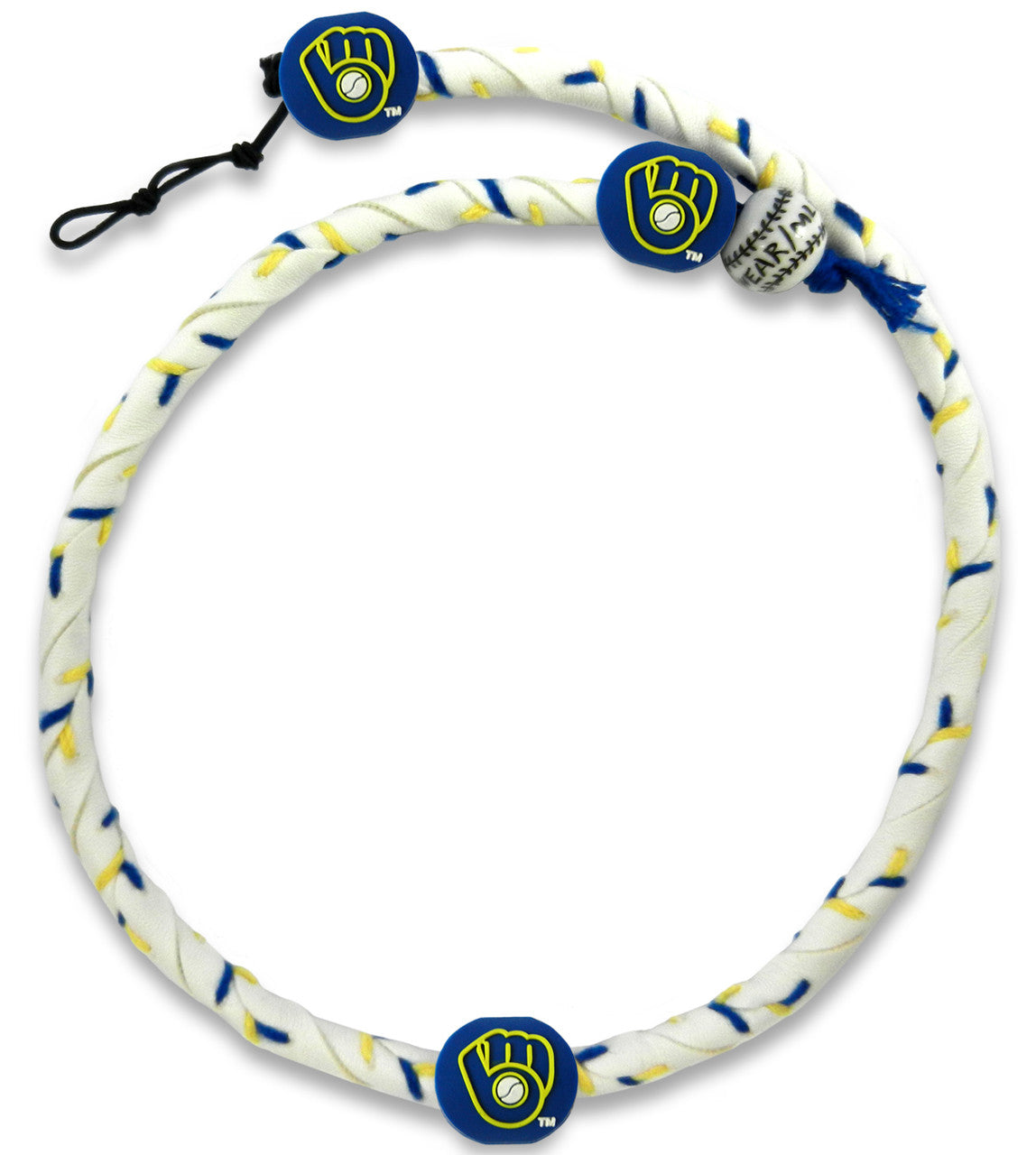 Gamewear Milwaukee Brewers Frozen Rope Team Color Baseball Necklace Fan Gear MLB Milwaukee Brewers