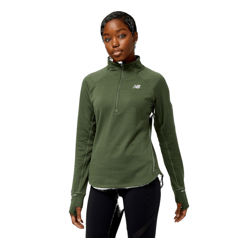 New Balance Women's Heat Grid Half Zip Womens Apparel Sweatshirts & Fleece