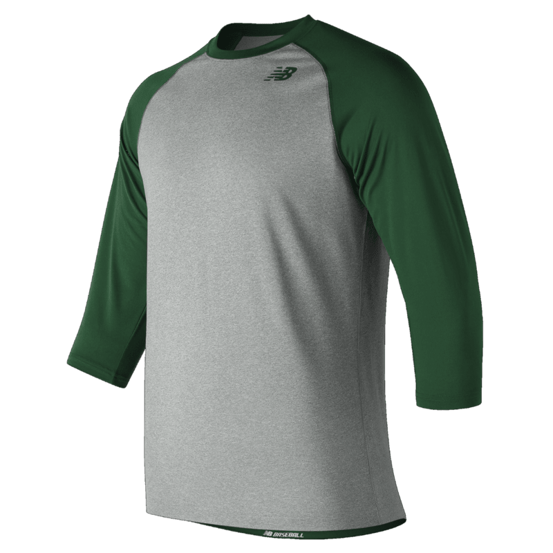 New Balance Men's 3/4 Baseball Raglan Top Baseball Jerseys Adult
