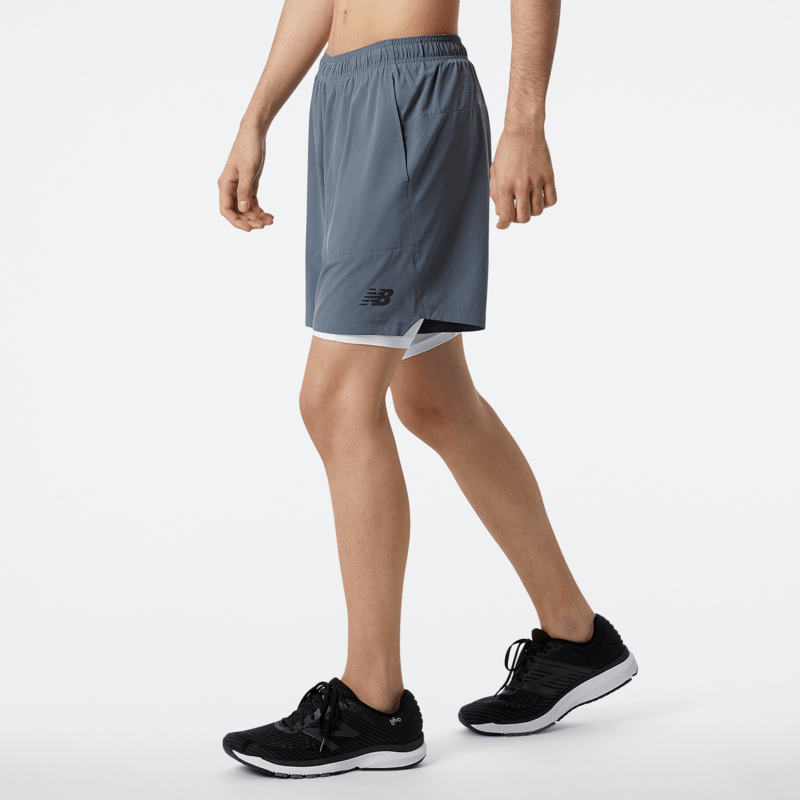 New Balance Men's R.W. Tech 7 Inch 2-In-1 Shorts Mens Apparel Shorts