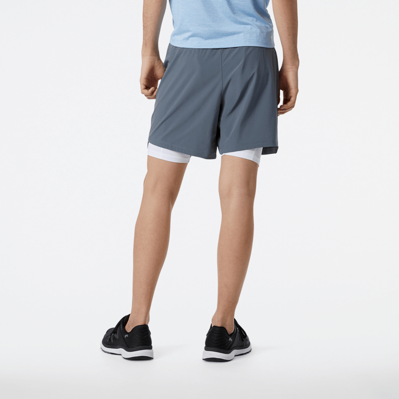 New Balance Men's R.W. Tech 7 Inch 2-In-1 Shorts Mens Apparel Shorts