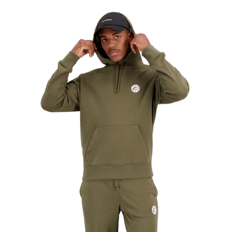 New Balance Men's Hoops Fundamentals Hoodie Mens Apparel Sweatshirts & Fleece