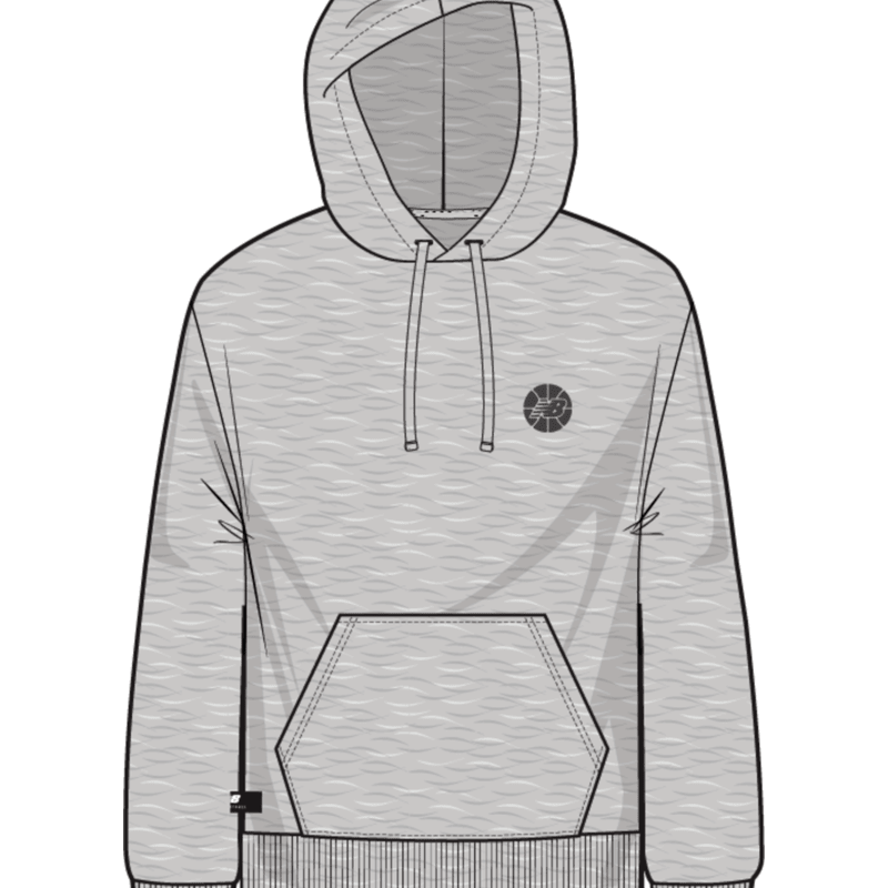 New Balance Men's Hoops Fundamentals Hoodie Mens Apparel Sweatshirts & Fleece