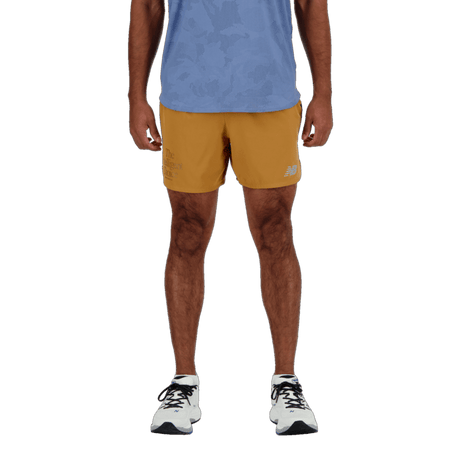 New Balance Men's Graphic Impact Run 5 Inch Short Mens Apparel Shorts