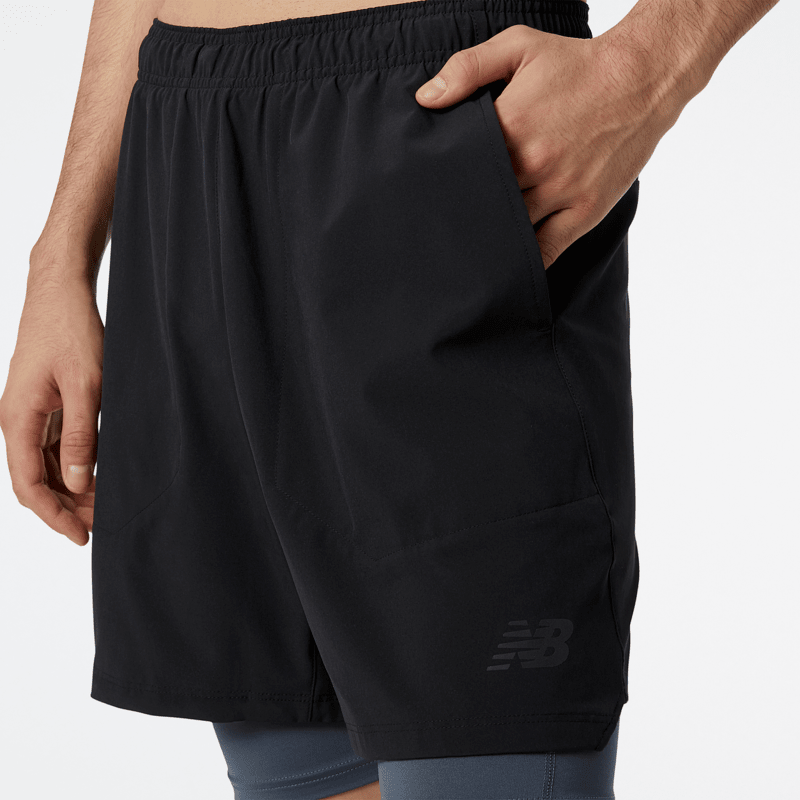 New Balance Men's R.W. Tech 7 Inch 2-In-1 Shorts Mens Apparel Shorts