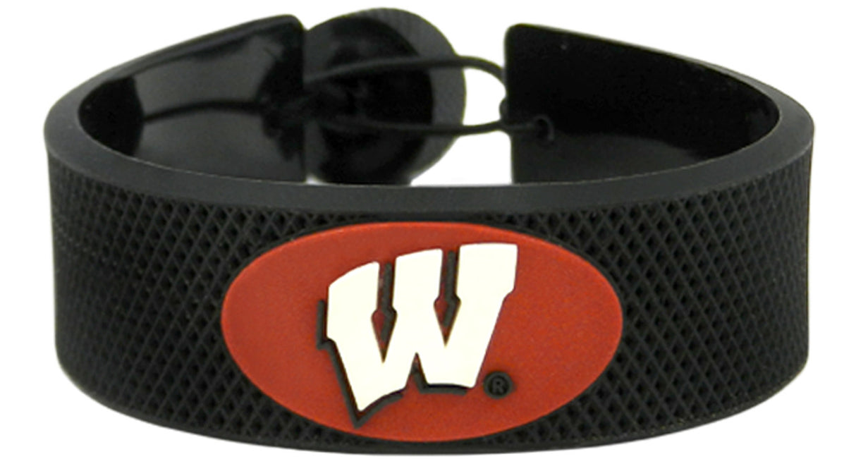 Gamewear Wisconsin Badgers Classic Hockey Bracelet Fan Gear NCAA Wisconsin Badgers