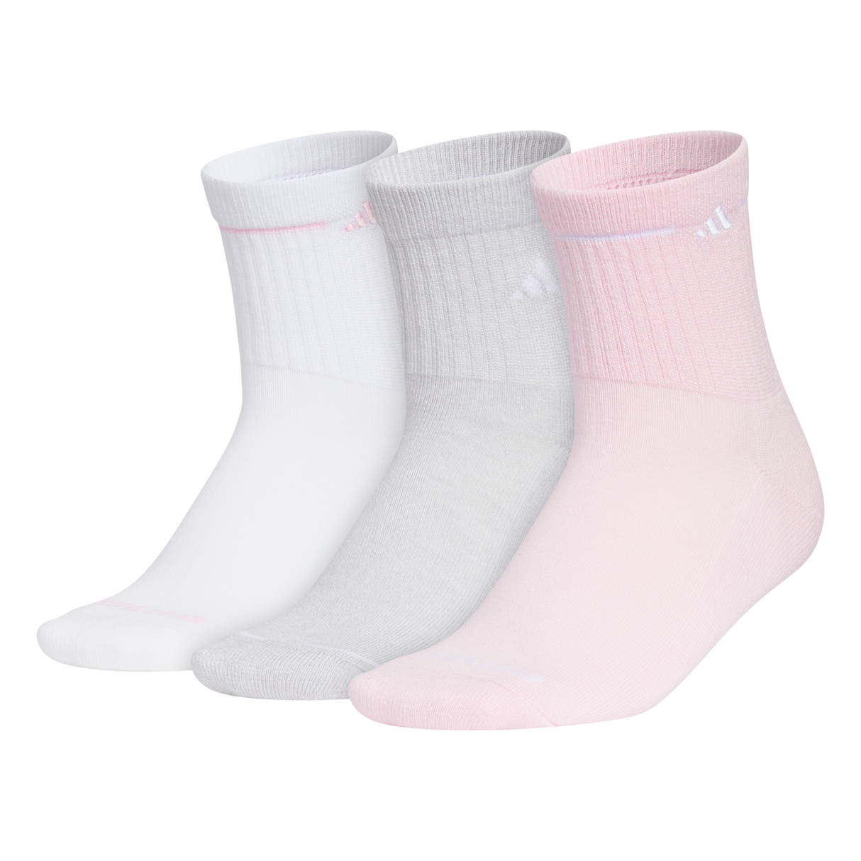 adidas Women's Cushioned Sport 3.0 3-Pack High Quarter Sock Unisex Accessories Socks